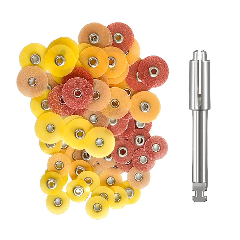 50Pcs/Bag Dental Finishing and Polishing Discs Composites Ceramics and Glass Ionomer Restorations Autoclavable Dental Material