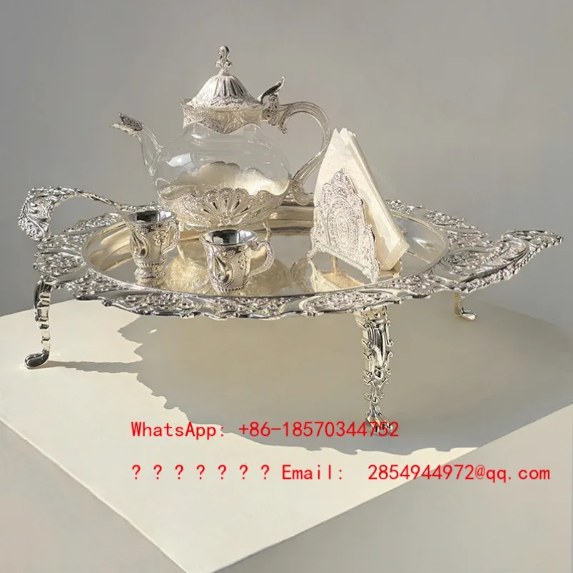 

Light Luxury Wind Glass Wine Pot Living Room Coffee Table Retro High-end Teapot Cold Kettle Decoration