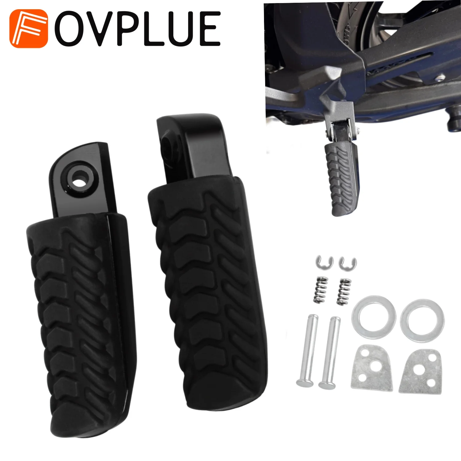 

Motorcycle Rear Passenger Footrests Accessories Small Foot Pedal For Kawasaki Ninja 650 Z650 2017-2025 2020 2021 2022 Foot Pegs