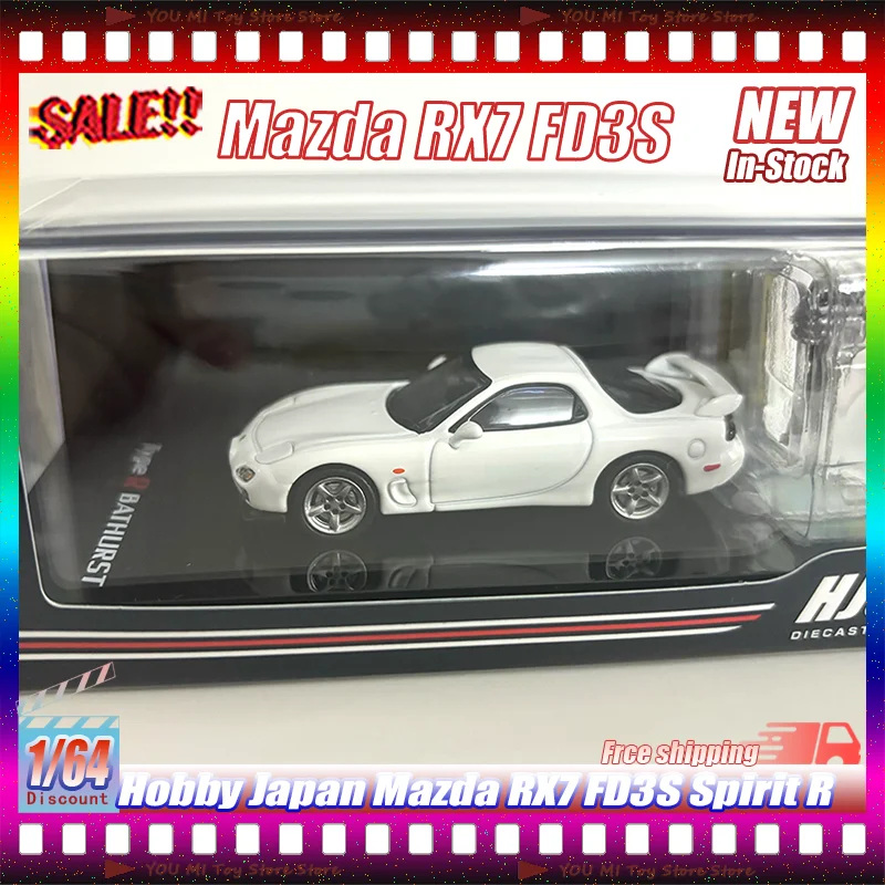 

Масштабная модель автомобиля 1:64 Mazda RX-7 FD3S Spirit R из сплава, в наличии, для автолюбителей, украшение для рабочего стола, подарок