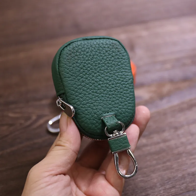 Multifunctional  Coin Purse Soft Leather Earphone Key Holder Storage Wallet Unisex Compact Pouch for Youth Simple Design