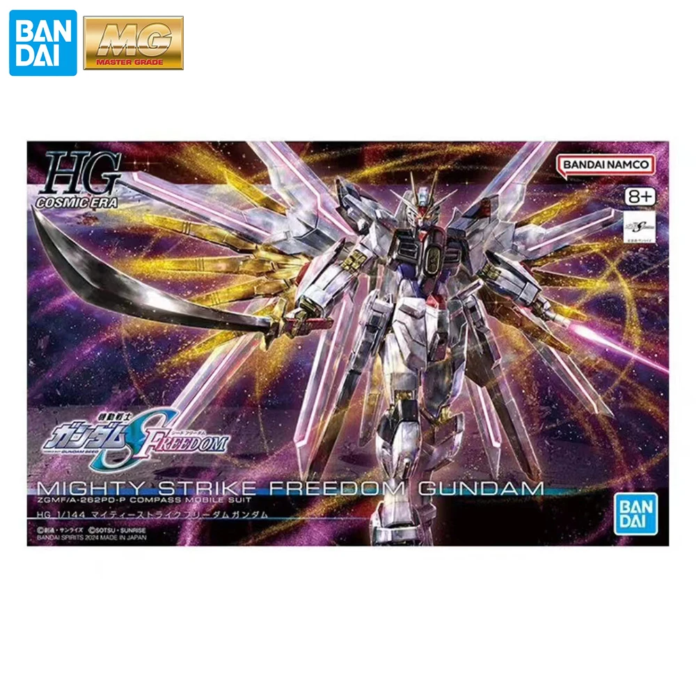 In Stock Bandai HGUC 1/144 ZGMF/A-262DP-P Mighty Strike Freedom Gundam Nice Collectible Assembling Figure Model Toys