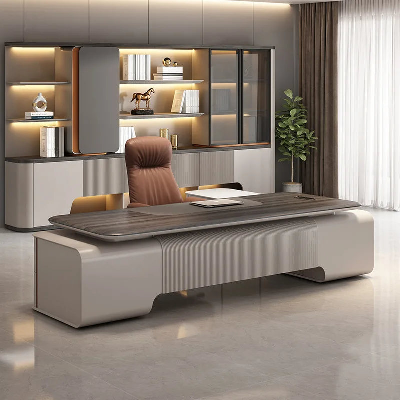 Modern simple and high-end boss, large class desk customization, president, chairperson, general manager