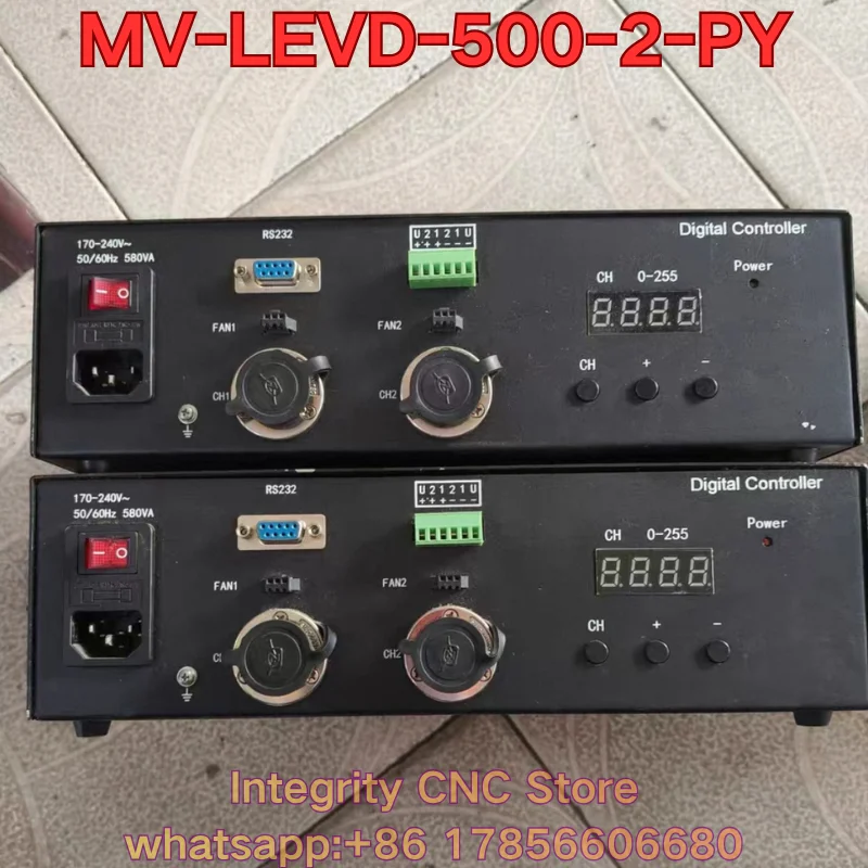 Second-hand MV-LEVD-500-2-PY industrial light source controller function test is normal