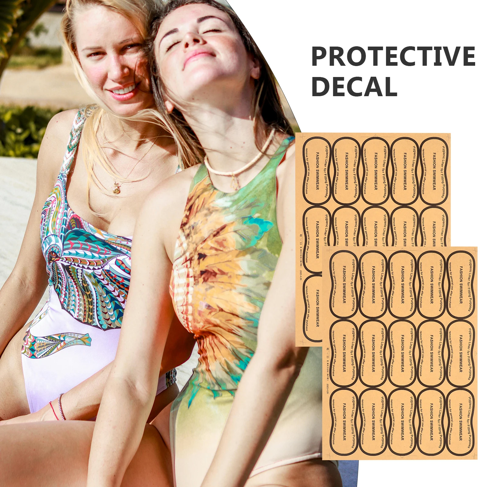 

7pcs Adhesive Lingerie Panty Liner Protective Sticker For Swimsuit Underwear Barrier Strong Adhesive Kraft Paper Underpants