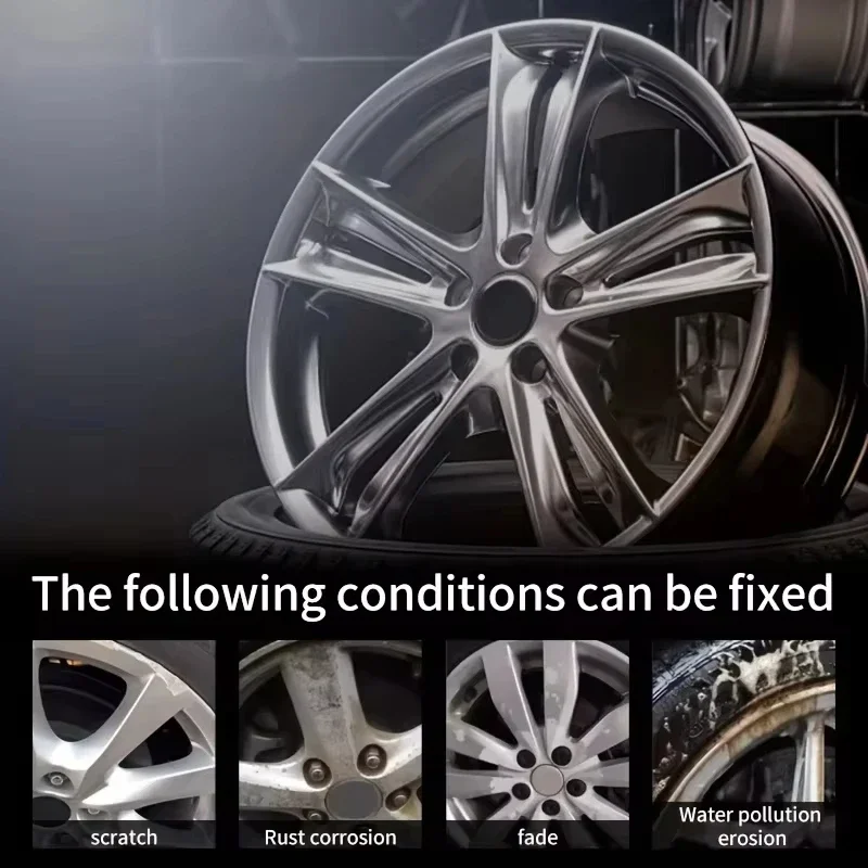 New Wheel Hub Scratch Repair Paste Aluminum Steel Rim Dent Refurb Polish Restorer Scuff Removal Care Agent Vehicle Damage Fix