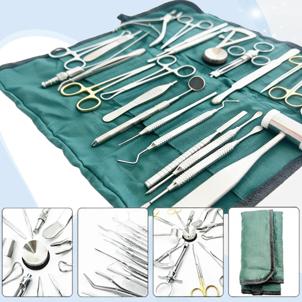 

21Pcs Dental Osseodensification Bur Kit for Implant Surgery Bone Preparation with Drivers and Stoppers