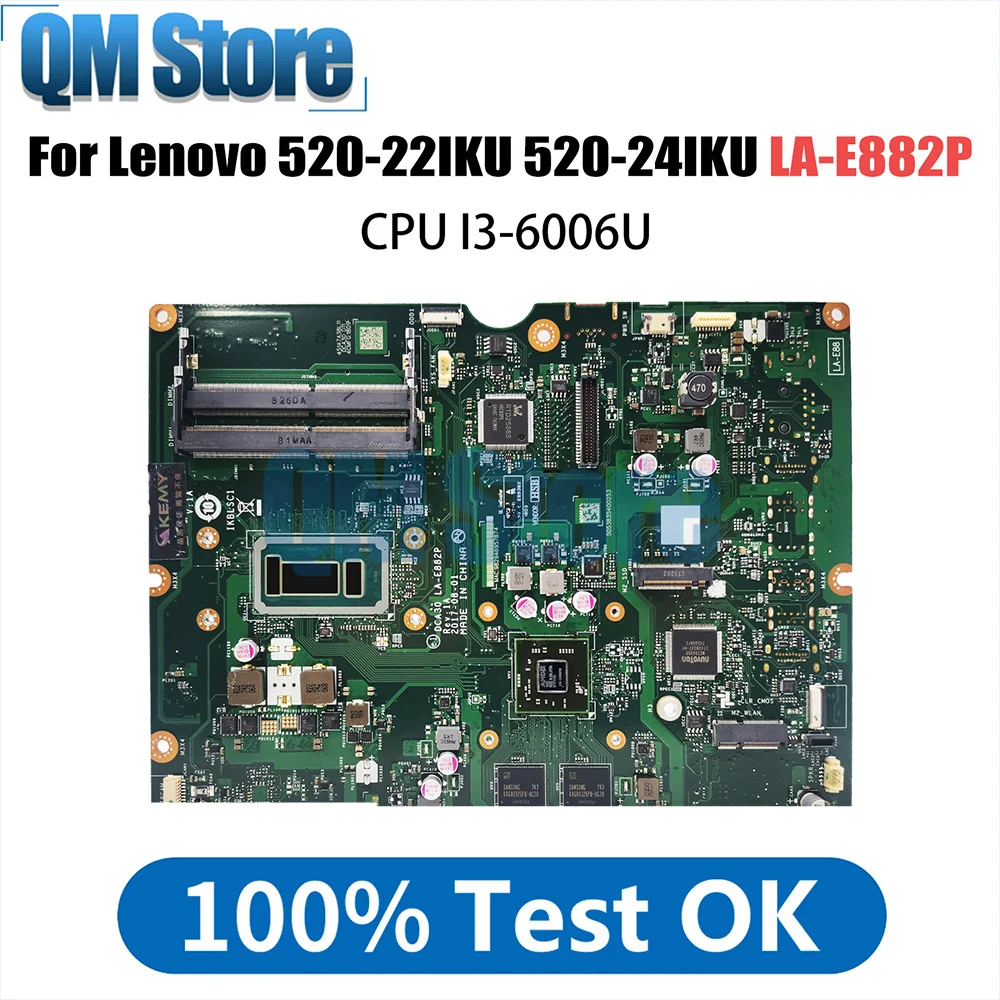 

LA-E882P FRU 01LM511 с i3-6006U CPU для Lenovo AIO 520-22IKU 520-24IKU материнская плата все-в-одном 100% ТЕСТ ОК