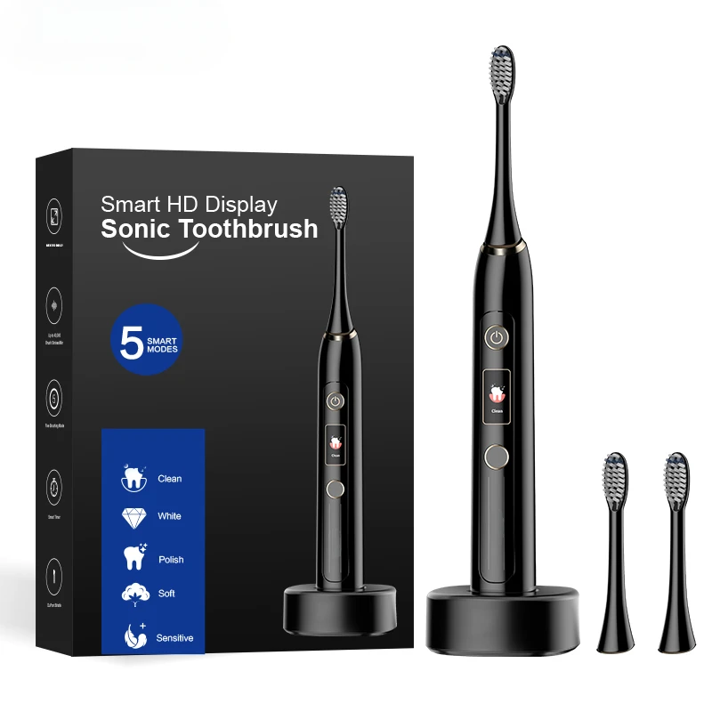 Sonic electric toothbrush portable travel slim smart ultrasonic electronic tooth brush for adult children 5 Cleaning Modes