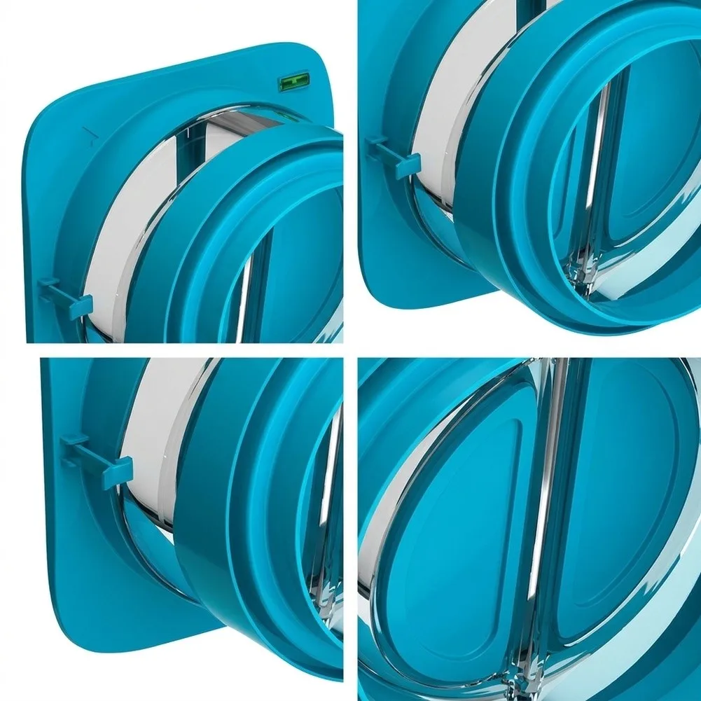 One-Way Airflow Check Valve with Airtight Rubber Gasket for 150mm 180mm Circular Ducts Energy Efficient Draft Prevention