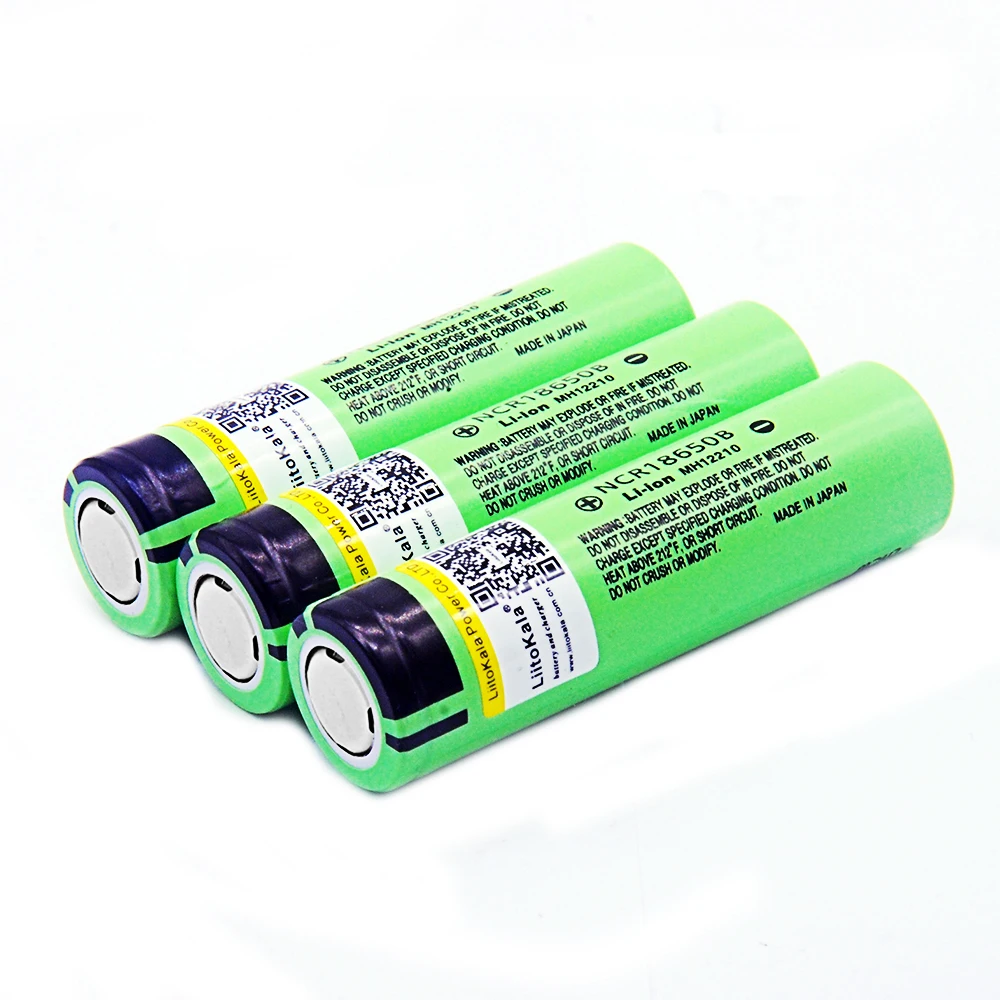 1-40pcs LiitoKala 34B 100% New Original NCR18650B 3.7v 3400 mah 18650 3400mAh Lithium Rechargeable Battery Flashlight batteries