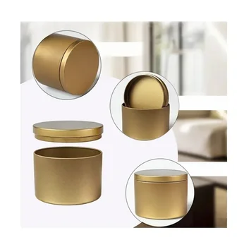 50 ks/balení 5g 10g 15g 30g 50g prázdné stříbrné hliníkové plechovky se šroubovacím víkem, kulaté svíčky, plechovky na koření se šroubovacím víkem 10 nejlepší prodej plechovky na svíčky - №10