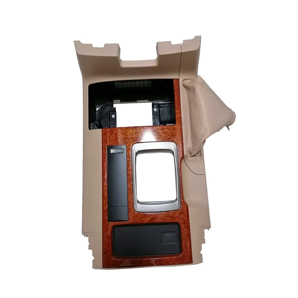 1 For Toyota Land Cruiser LC200 (08-15models) center console cup holder, gear shift panel, and cherry wood decorative strip