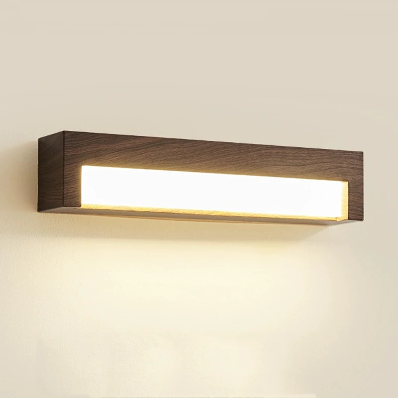 

Living Room Sofa Wall Lamp Bedroom Bedside Lamp Retro Walnut Color Homestaystairs Corridor Corridor Background Wall Lamp