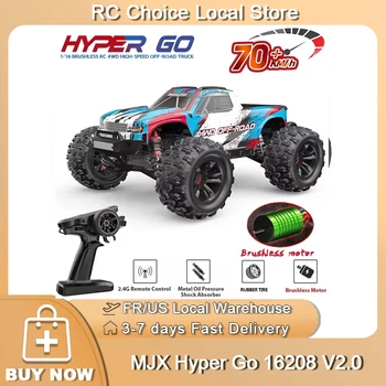 Neue Hyper GO MJX 16208 V2.0 Rc Autos 4WD Off-Road Racing Truck 1/16 Bürstenlosen 2,4g High-speed Drift Fernbedienung Auto Spielzeug