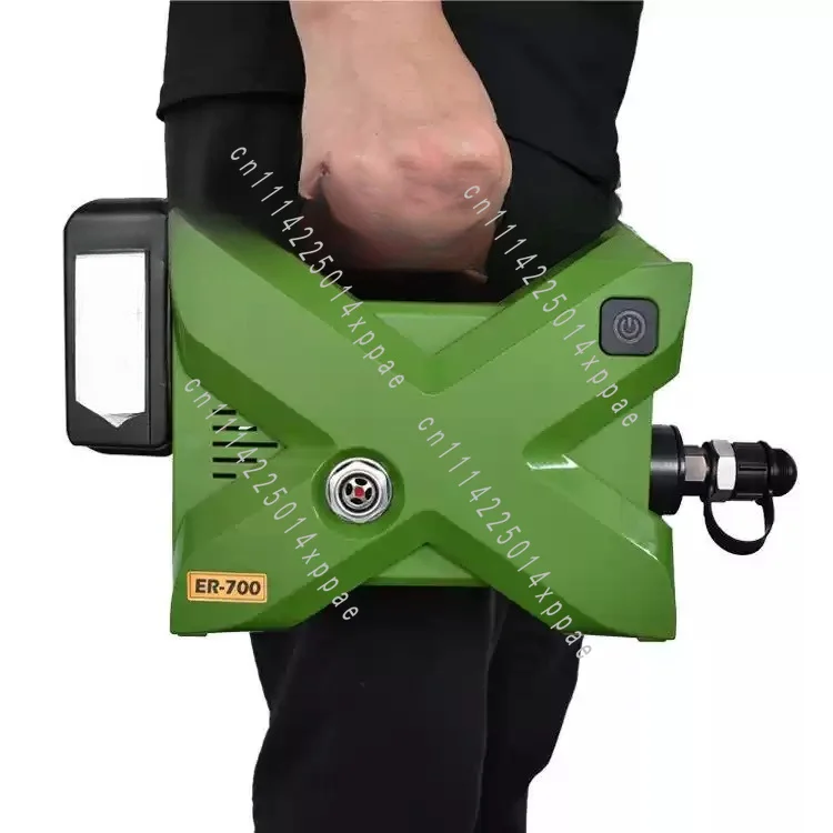 Switch Control Outdoor High-Altitude Work ER700 Mini Electric Battery Hydraulic Pump 70Mpa High Pressure Oil Pump Station Remote