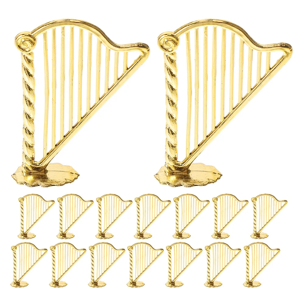 

20Pcs Harp Charm Pendant for Jewelry Making Small Resin Plastic Harp Charms DIY Necklace Bracelet Keychain Jewelry Charms