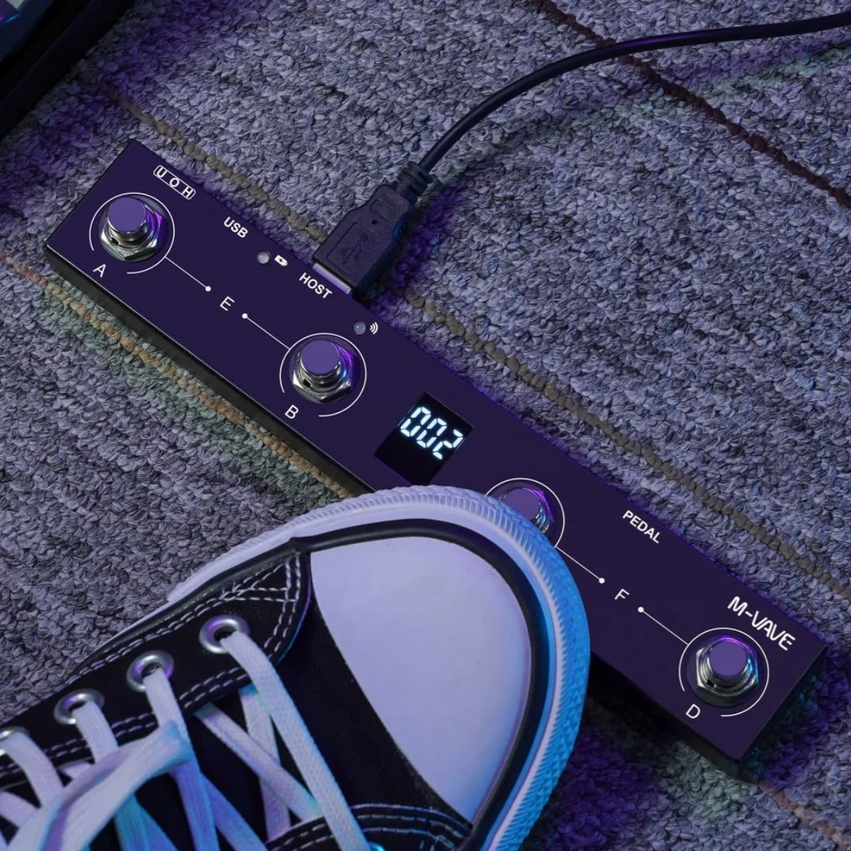 M-VAVE Chocolate Plus Wireless MIDI Controller Pedal | Bluetooth/USB Dual Mode | Sustain/Expression Control | DAW Compatible