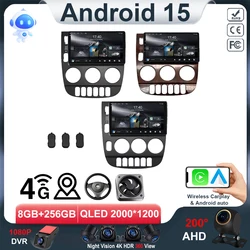 Android 15 For Mercedes Benz M-Class ML W163 1998-2006 Auto Carplay Car Radio Multimedia Navigation 7862 2K QLED Screen