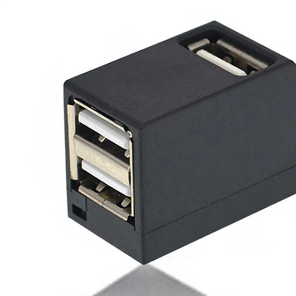 Portable USB2.0 Hub Converter Mini Splitter Multi USB Adapter 480mbps for Home Office Computer