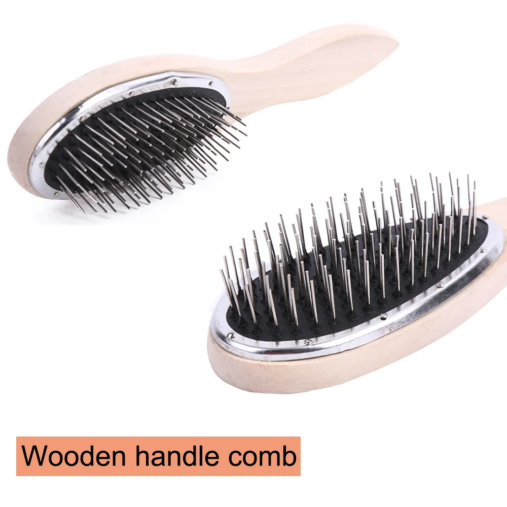 Hair Salon Special Tool Set, Hair Care Set Pointed Tail Comb Wooden Handle Comb Crocodile Clip Set