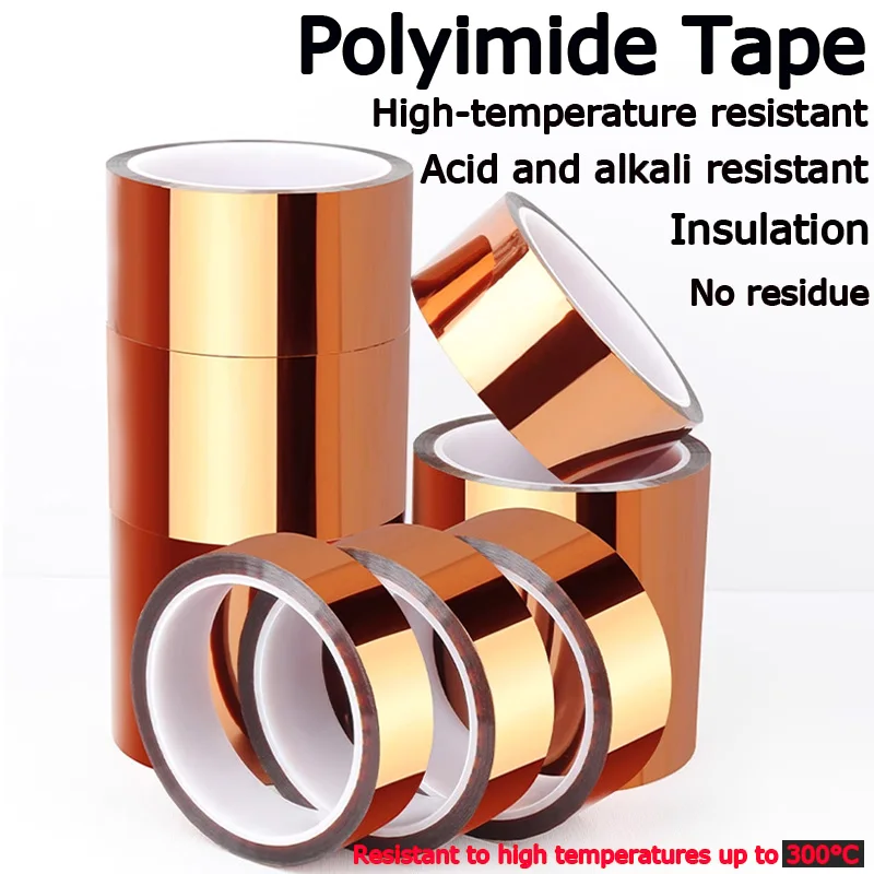 

High-Temperature Tape, Brown Thermal Transfer 3D Printing Polyimide Insulation Tape, Heat-Resistant Tape