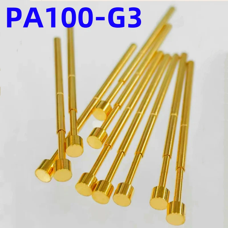 20/100PCS PA100-G3 Spring Test Probe PA100-G Test Pin P100-G P100-G3 Test Tool 33.35mm 1.36mm Needle Gold Tip 1.80mm Pogo Pin