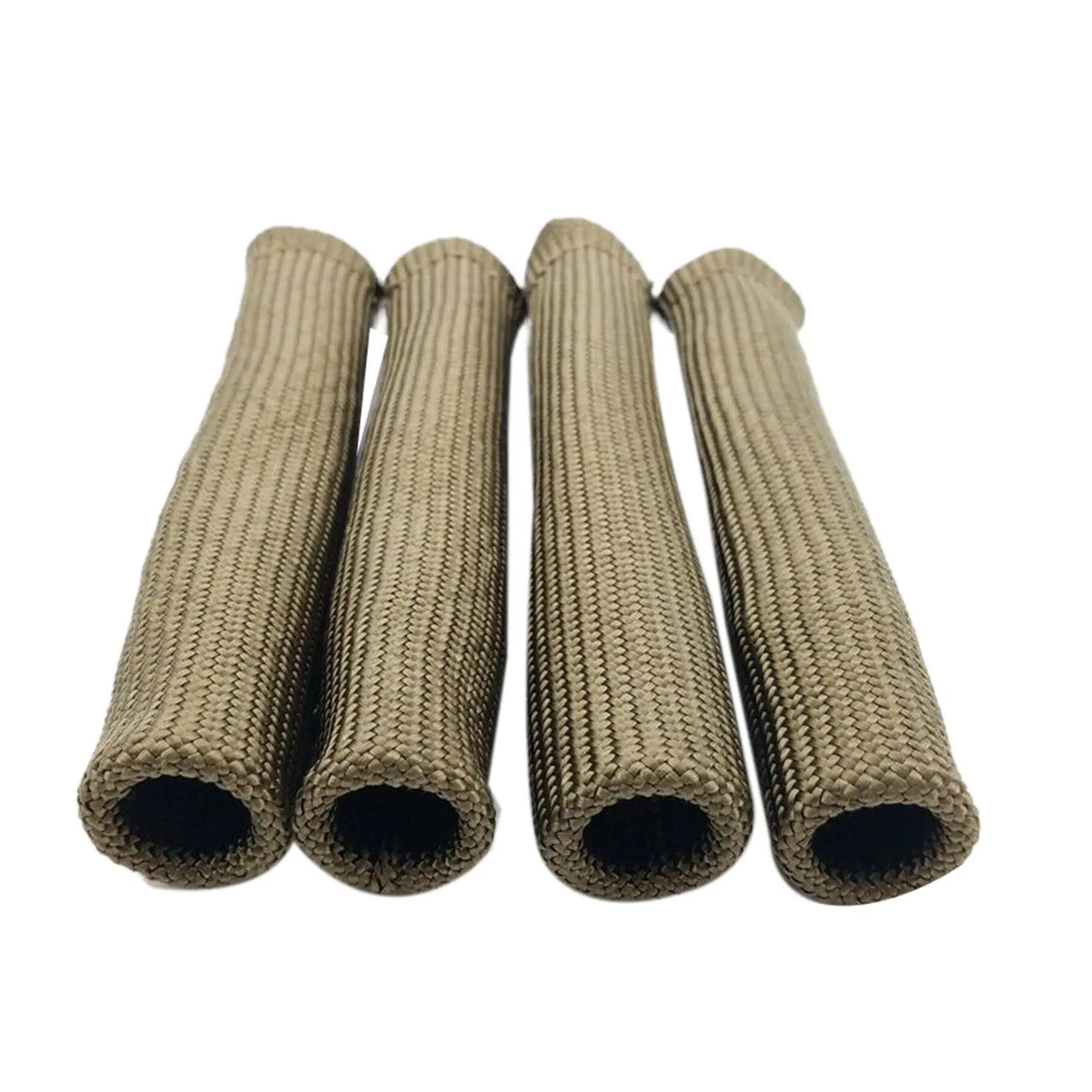 Rare 16Pcs 2500° For Spark Plug Wire Boots Protector Sleeve Heat Shield Cover For LS1/LS2 Titanium