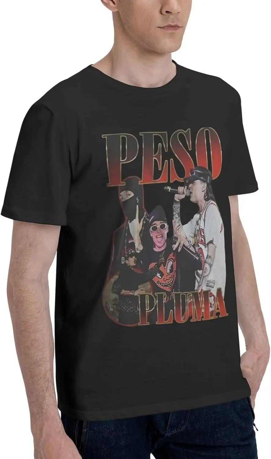 Men T Shirt Short Sleeve Round Neck Soft Particular Youth Short Sleeve