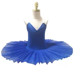 Blue Ballet Tutu Skirt Swan Lake Ballet Dress Children's Performance Costume Kids Belly Dance Clothing Stage Professional