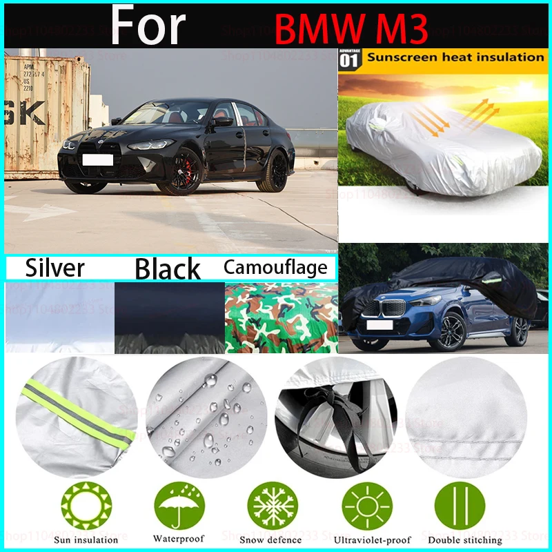 

Waterproof Car Covers for BMW M3 Car Cover All-season Car CoverDustproof, Snowproof and UV-resistant Car Accessories