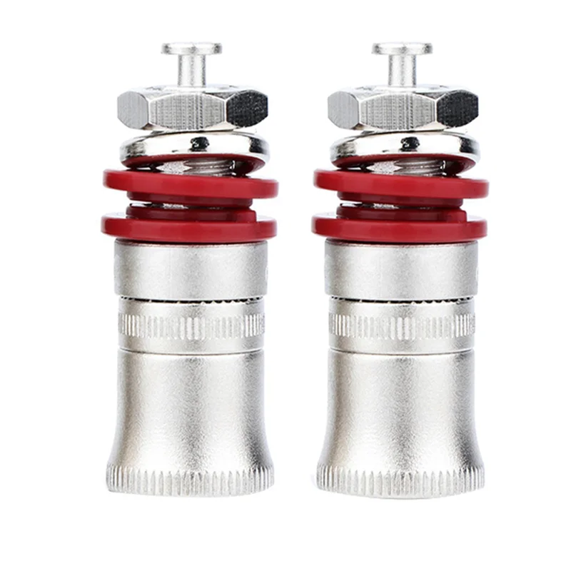 Excellent-Rhodium Plated Speaker Amplifier Binding Post Terminal Banana Plug Socket Output Connector Hifi Audio DIY