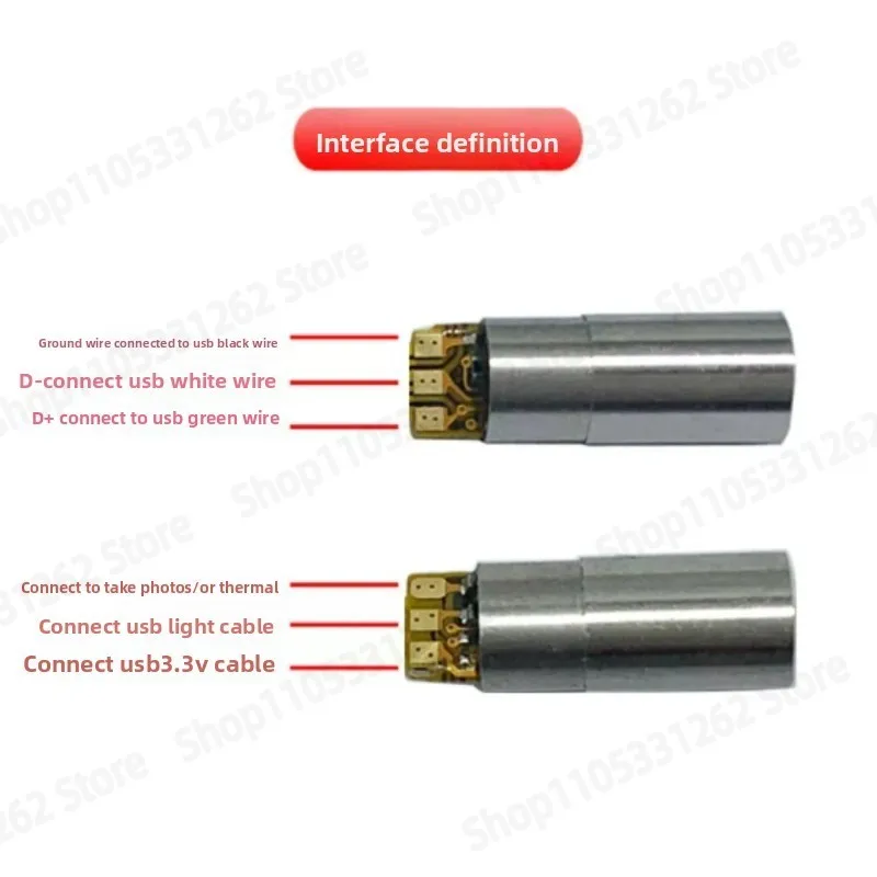 3.9Mm High-definition Industrial Endoscope with 360 ° Probe, Suitable for USB-C Plug and Play Miniature Detection Camera