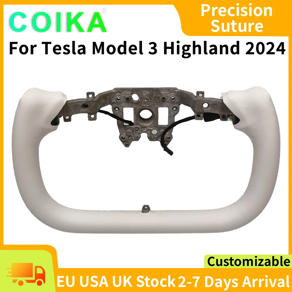 

Heating Steering wheel For Tesla Model 3 Highland 2024 2025 Racing Yoke Handle Pre-installed Personalized Customized Car Accessories