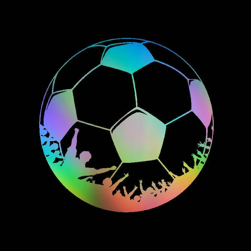 Football Pattern PVC Stickers on Car Sunscreen and Waterproof Sticker Cover Scratches Custom Car Decoration Motorcycle Decals