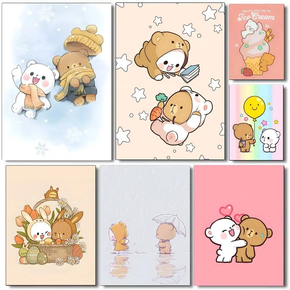 

M-Milk And M-Mocha Poster DIY Vintage Movie Poster Wall Art Painting Study Stickers Wall Painting