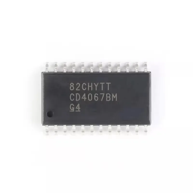 10PCS CD4067BM96 CD4067BM CD4067 SOP-24 Multiplexer Switch ICs CMOS Sgl 16-Ch Ana Multipl Demltplxr IC SMD Chip