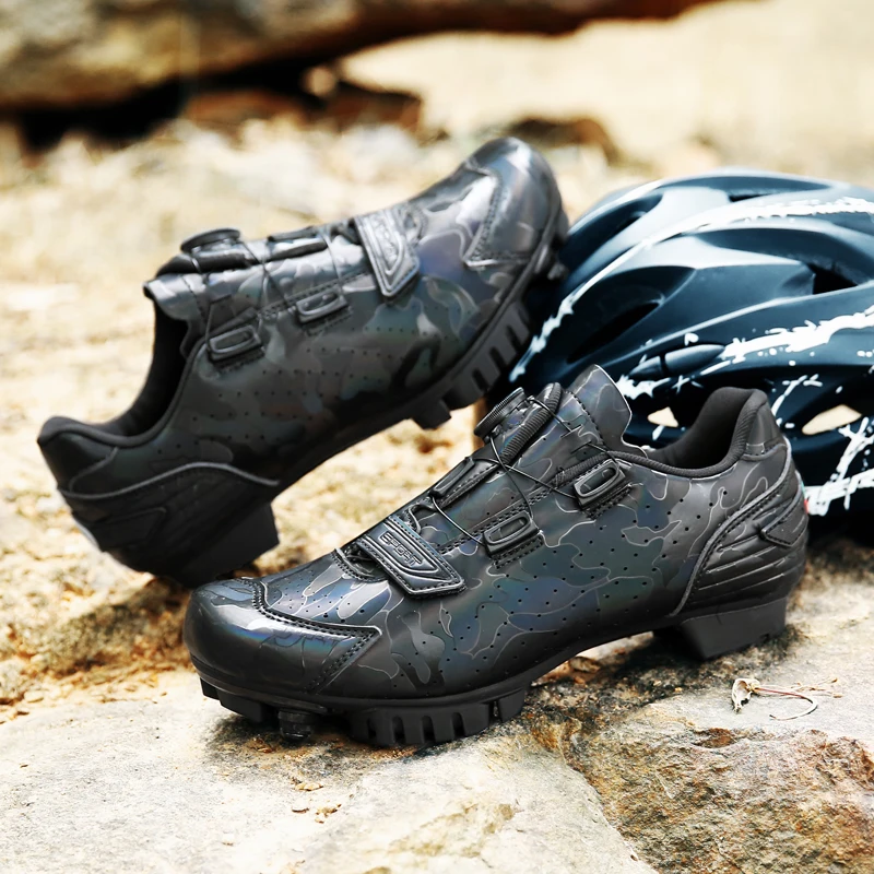 Cycling Sneaker MTB Men Sport Road Bike Boots Flat Racing Speed Sneakers Trail Mountain Bicycle Footwear Spd Pedal Cycling