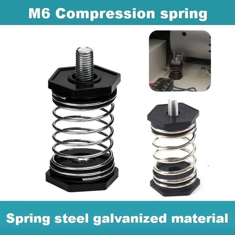 M6 Shockproof Compression Spring Damping Spring Seat for Vacuum Pump Compressor Oxygen Machine Anti-Vibration Mount