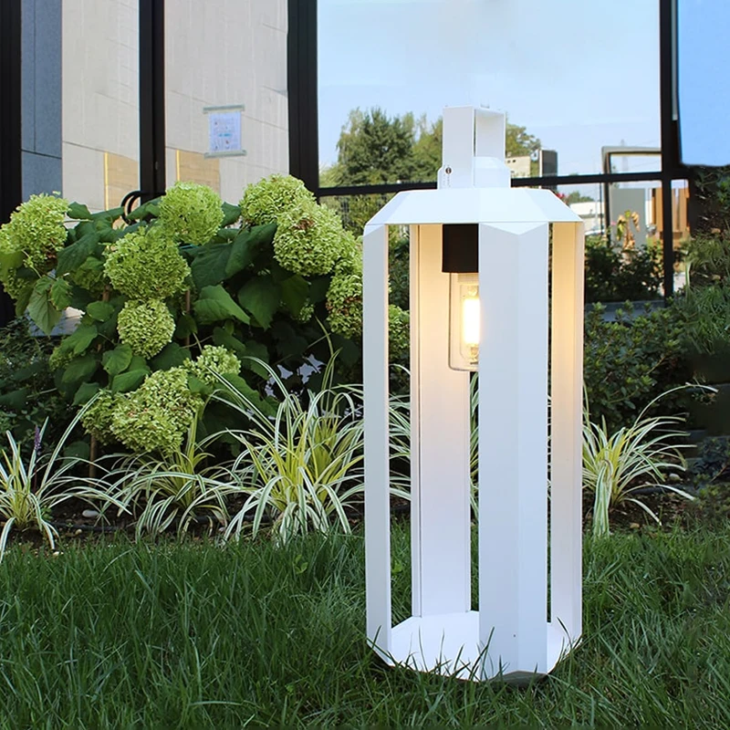 

Наружный светильник Водонепроницаемый садовый светильник Уличный светильник для газона Вилла Пейзаж Парковый сад Современный простой проход