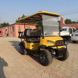 2024 Newest 72V Lithium Battery 4KW 5KW 7.5 KW AC Motor 2-Seater Solar Panels Off-road Electric Golf Cart