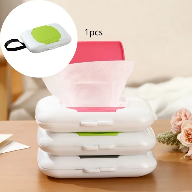 Wipes Dispensers Refillable Wipe Holder Baby Wipe Box Case for Indoor Outdoor Reusable Travel Wet Wipe Container view 5