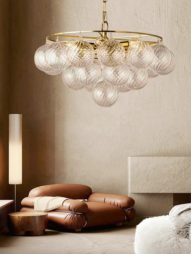 Art Deco Glass Balls Pendant Lights New Creative Modern Dining Room Villa Designer Taper Hanging Lamps Ceiling Decor Trendy