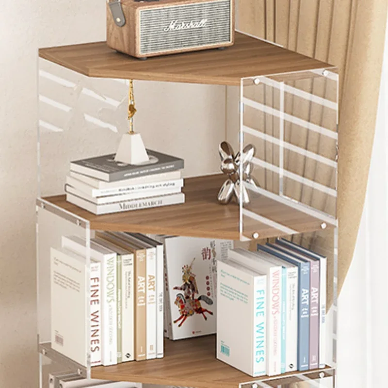 Shelf Display Stand Multi-purpose Library Book Rack Modern Living Room Bookshelf Cabinets Cube Storage Organizer Furniture