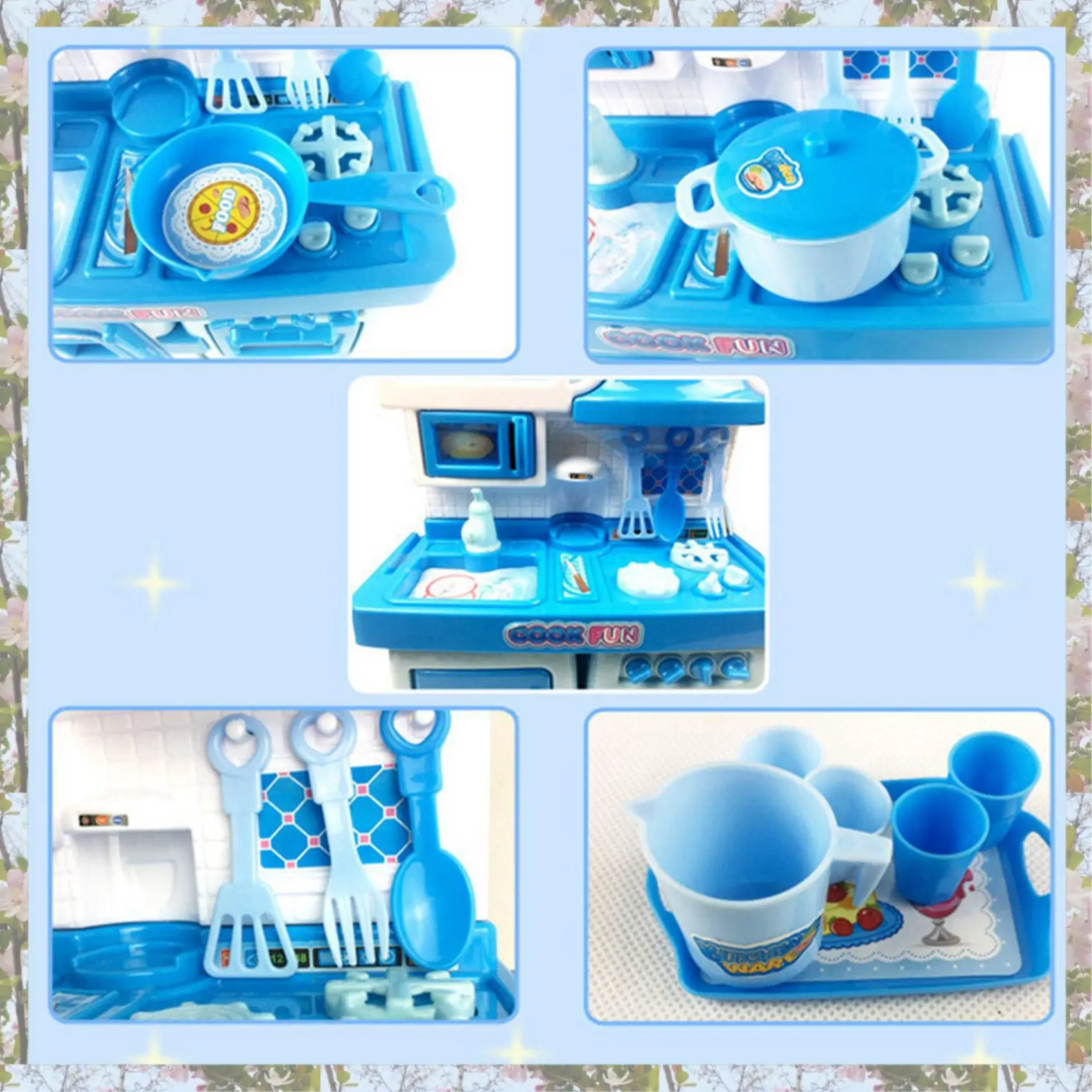 T84C-24X ensemble de cuisine musique semblant accessoires ensemble de cuisine jeu de cuisine jouer ensemble d'ustensiles de cuisine pour les enfants-rose