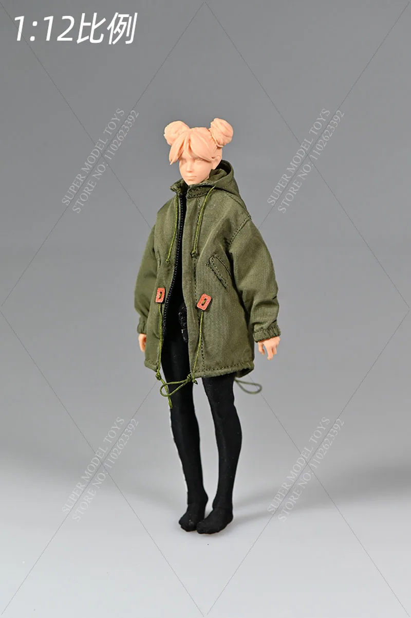 In Stock 1/12 Scale Soldier Trend Military Version Trench Coat Loose Fitting Work Clothes Fit 6-inch Action Figure Model Toys