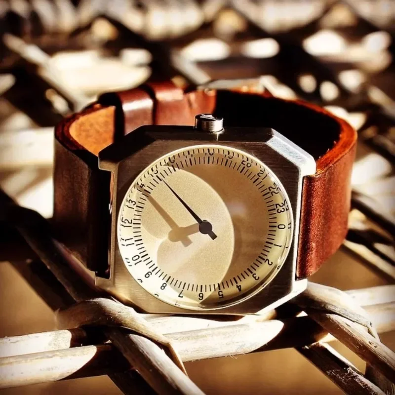 2025 스위스 남성 패션 스퀘어 100M 다이빙 쿼츠 시계 24시간 싱글 바늘 가죽 스트랩 남성용 시계 reloj poedagar hombre