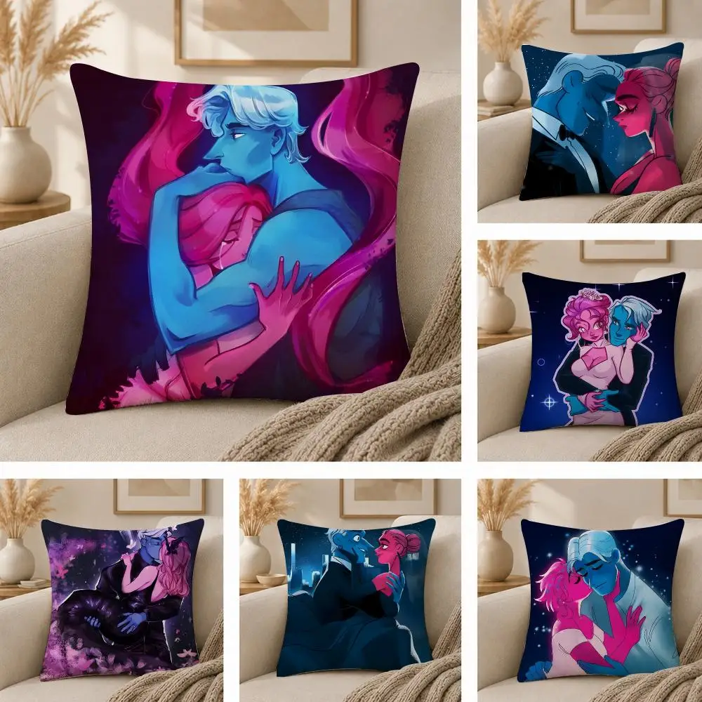 L-Lore O-Olympus Comics Anime Cushion Cover  Plush Fabric Soft Double Sided Print Sofa Cushion Cover Throw Pillow Covers