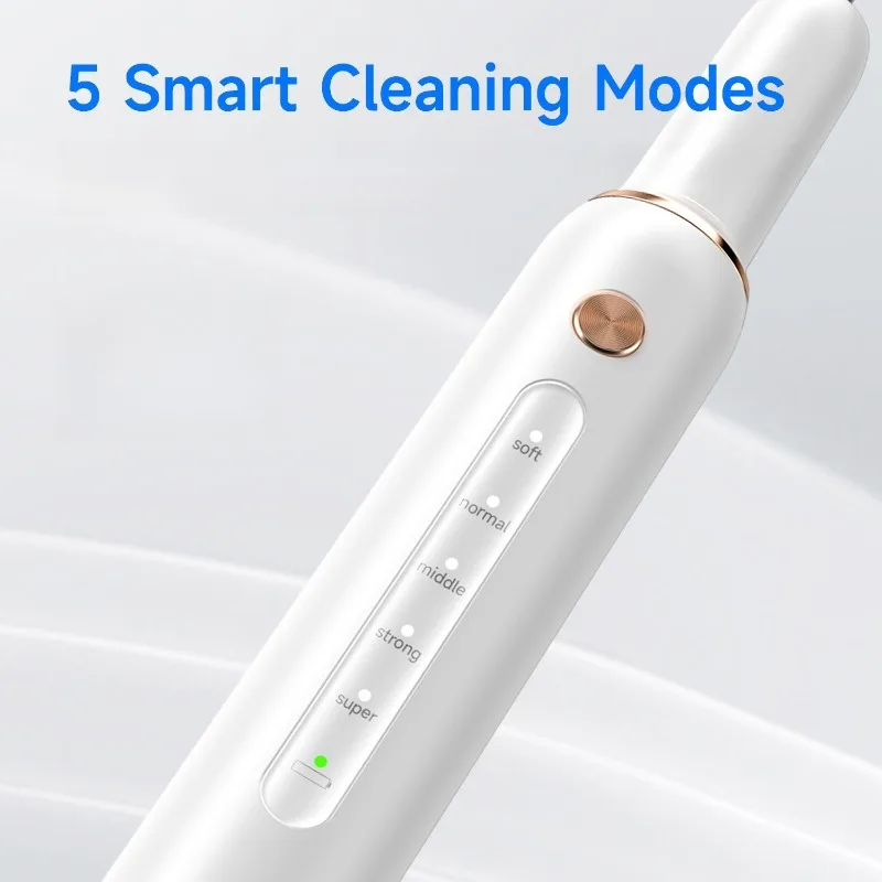 Electric Dog Toothbrushes Low Noise 5 Smart Modes Teeth Cleaner Plaque Removal Teeth Whitening Sonic Dental Scaler Pet Supplies