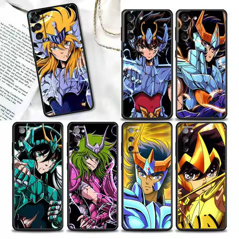 Anime Saint Seiya Phone Case For Samsung Galaxy S24 S23 Ultra 5G S20 S21 FE S25 S24FE Plus Cases Soft TPU Cover Pegasus Seiyas